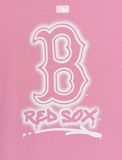  Áo Phông MLB Basic Street Logo Over Fit T Shirts BOSTON REDSOX Màu Hồng 