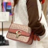  Túi xách Coach Studio Shoulder Bag In Signature Canvas Màu Nâu Logo C6639 