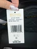  Túi Tote Michael Kors MK Jet Set Medium Double Pocket Tote Tote Bag Màu Đen Hoa Trắng 