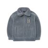 Áo Khoác Lông MLB Basic Small Logo Mega Overfit Fleece Jumper 3AFDB0726-43GRS Màu Xám