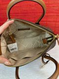  Túi Đeo Chéo Michael Kors MK Hyde Small Signature Logo Crossbody Bag Màu Nâu Logo 