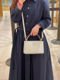  Túi Xách Tory Burch Britten Woven Micro Satchel Màu Trắng 156012 