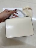  Túi Xách Tory Burch Small Robinson Spazzolato Leather Top-Handle Bag Màu Trắng Kem 147467 