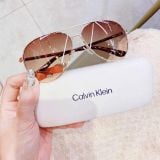  Kính Mát Calvin Klein Brown Gradient Pilot Unisex Sunglasses CK19314S 717 Màu Nâu 