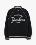  Áo Khoác Bomber MLB Jersey Cursive Varsity Jacket New York Yankees 3AJPV0734-50BKS Màu Đen 