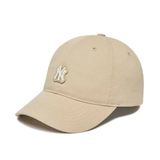  Mũ Lưỡi Trai MLB Basic Waffen Unstructured NY 3ACP7802N-50BGS Beige màu be 
