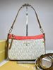 Túi Đeo Vai Michael Kors MK Jet Set Charm Colour Block Màu Trắng Phối Đỏ