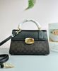 Túi Xách Coach Eliza Top Handle In Signature Canvas Brown Black Cw012