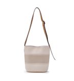  Túi Đeo Chéo MLB Varsity Lettering Canvas Bucket Bag NEW YORK YANKEES 3ABMB015N-50CRS Màu Trắng Kem 