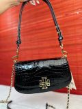  Túi Xách Tory Burch Britten Embossed Convertible Crossbody Bag Màu Đen 141015 