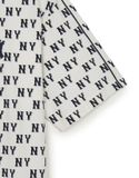  Áo Phông MLB Classic MONOGRAM Sportive Allover Over Fit T Shirts NEW YORK YANKEES 3ATSM0553-50CRS Màu Trắng 