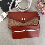  Túi Đeo Chéo Coach Wyn Crossbody Bag In Signature Canvas No.C844 Màu Nâu Logo 