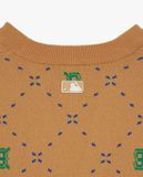  Áo khoác cardigan MLB unisex tay dài Diamond Monogram 3AKCM0431-43SAS Màu Nâu 