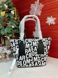  Túi Tote Marc Jacobs 4S4HTT006H02 Satchel Chữ Đen Trắng 