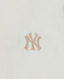  Áo Phông MLB Dia MONOGRAM Tonal Jacquard Over Fit T Shirts NEW YORK YANKEES 3ATSM1353-50IVS Màu Trắng 