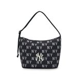  Túi Đeo Vai MLB Classic MONOGRAM Jacquard Hobo Bag NEW YORK YANKEES  3ABQM015N-50BKS Màu Đen 