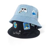  Mũ Bucket Karl Lagerfeld Souvenirs Denim Bucket Hat Màu Xanh Blue 