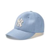  Mũ Lưỡi Trai MLB Denim New Structured Ball Cap NEW YORK YANKEES 3ACPD015N-50BLL Màu Xanh Nhạt 