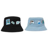  Mũ Bucket Karl Lagerfeld Souvenirs Denim Bucket Hat Màu Xanh Blue 