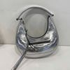 Túi Đeo Vai Marc Jacobs Metallic Small Crinkle Cruiser Shoulder Bag Màu Bạc