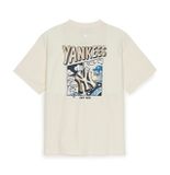  Áo Phông MLB New Year Snake Cartoon Graphic Over Fit T-Shirts New York Yankees 3Atsq0251-50C Màu Trắngrs 