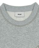  Áo Sweat MLB Basic Coopers Logo Mega Overfit Sweatshirts NEW YORK YANKEES 3AMTB0251-50MGS Màu Xám 