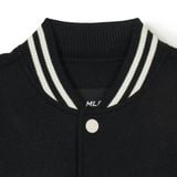  Áo Khoác Bomber MLB Public Wool Big Lux Varsity Jacket 3AJPV0541-50BKS Đen 