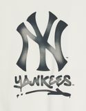 Áo Sweat MLB Basic Back Big Logo Overfit Sweatshirts NEW YORK YANKEES 3AMTB0551-50CRS Màu Trắng 