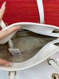  Túi Tote Michael Kors MK Jet Set Travel Extra-Small Saffiano Leather Top-Zip Tote Bag Màu Trắng Kem 