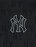  Áo Crop Top MLB Women`S Classic MONOGRAM Jacquard Crop T Shirts NEW YORK YANKEES 3FTSM0153-50BKS Màu Đen 