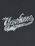  Áo Phông MLB Denimlike Big Lux Over Fit T Shirts NEW YORK YANKEES Màu Đen Than 3ATSM1453-50CGS 