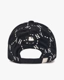  Mũ Lưỡi Trai unisex MLB Dia Monogram Velvet Structured 3ACPMV126-50BKS Màu Đen 