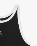  Đầm MLB mini Basic Small Logo Ribbed Ringer Màu Đen 3FOPB0643 