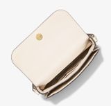  Túi Đeo Chéo Michael Kors MK Jet Set Travel Small Pebbled Leather Crossbody Bag Màu Be 