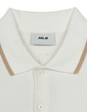  Áo Polo MLB Dia MONOGRAM Tonal Jarcquard Polo T Shirts NEW YORK YANKEES 3APQM0253-50IVS Màu Trắng 
