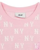  Áo Crop Top MLB Women`S Classic Monogram Jacquard Crop T Shirts New York Yankees 3Ftsm0153-50Pkm 