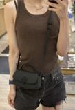  Túi Đeo Chéo Tory Burch Britten Matte Mini Top Handle Màu Đen Size 18 