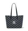 Túi Tote MLB Classic MONOGRAM Jacquard Shopper Bag NEW YORK YANKEES 3AORM015N-50BKS Màu Đen