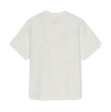  Áo Phông MLB Dia MONOGRAM Tonal Jacquard Over Fit T Shirts NEW YORK YANKEES 3ATSM1353-50IVS Màu Trắng 