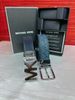 Thắt Lưng Nam Michael Kors Mens 4-in-1 Signature Canvas Belt Gift Set Box Màu Navy