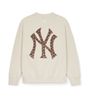 Áo Sweat MLB MONOGRAM Velvet Embo Big Lux Sweatshirts NEW YORK YANKEES 3AMTM1044