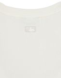  Áo Crop Top MLB Women`S Classic MONOGRAM Jacquard Crop T Shirts NEW YORK YANKEES 3FTSM0153-50IVS Màu Trắng 