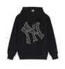 Áo Hoodie MLB Classic MONOGRAM Big Lux Hoodie NEW YORK YANKEES 3AHDM0251-50BKS Màu Đen