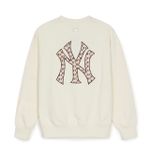  Áo Sweater MLB Classic MONOGRAM Big Lux Sweatshirts NEW YORK YANKEES 3AMTM0451 