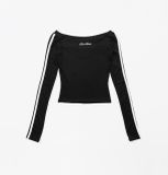  Áo BADBLOOD Barbara Off-Shoulder Top Màu Đen 