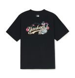  Áo Phông MLB New Year Snake Over Fit T-Shirts New York Yankees 3Atsq0151-50Bks Màu Đen 
