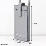  Túi Đeo Chéo Marc Jacobs Groove Leather Phone Crossbody Bag in Smoked Almond S107L01SP21 Màu Xám 