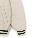  Áo Khoác Bomber MLB Varsity Diamond Quilting Rib Lightweight Short Padding 3ADJV0646-50CRD 
