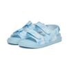  Giày Sandals MLB Chunky Water Monogram New York Yankees Aqua Blue 3ASDCMS33-50ABS 
