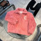  Áo Khoác Lông MLB Ecofur Varsity Jacket CLE Màu Hồng 3AFDVO236-45PKM 